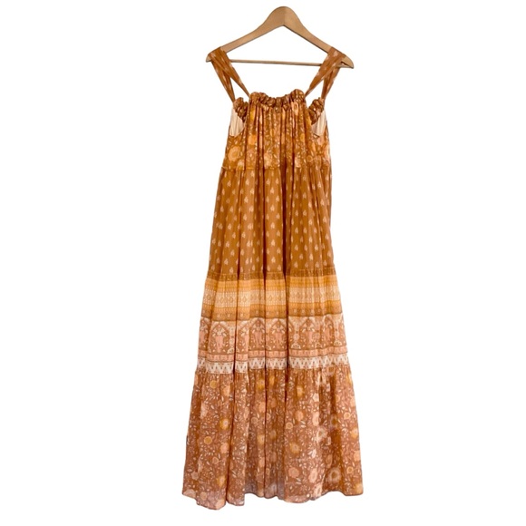 Spell and the Gypsy Utopia Boho Maxi Dress Womens XS Cinnamon Strappy Sleeveless - Picture 5 of 16